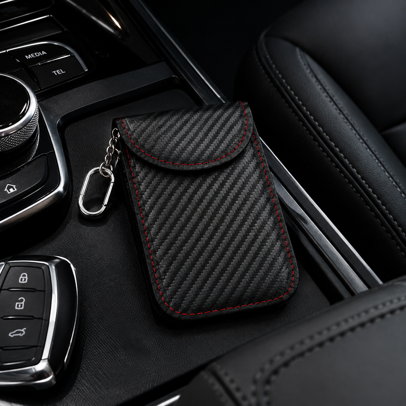 Funda Faraday para Llaves de Coche — Bloqueador de Señal Anti-Robo