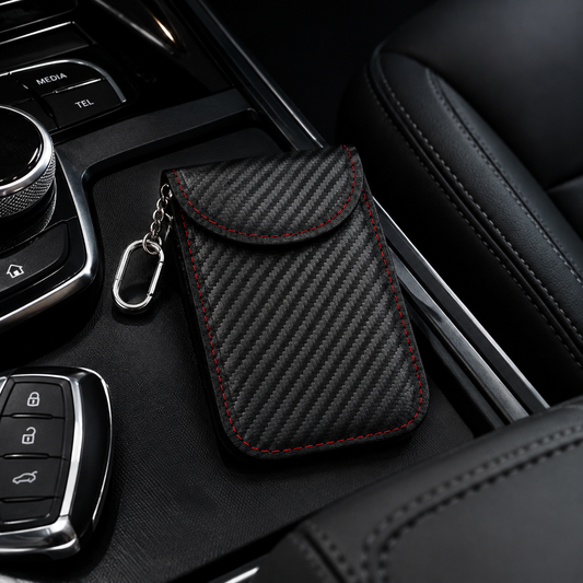 Funda Faraday incluida en el pack, dentro de un coche